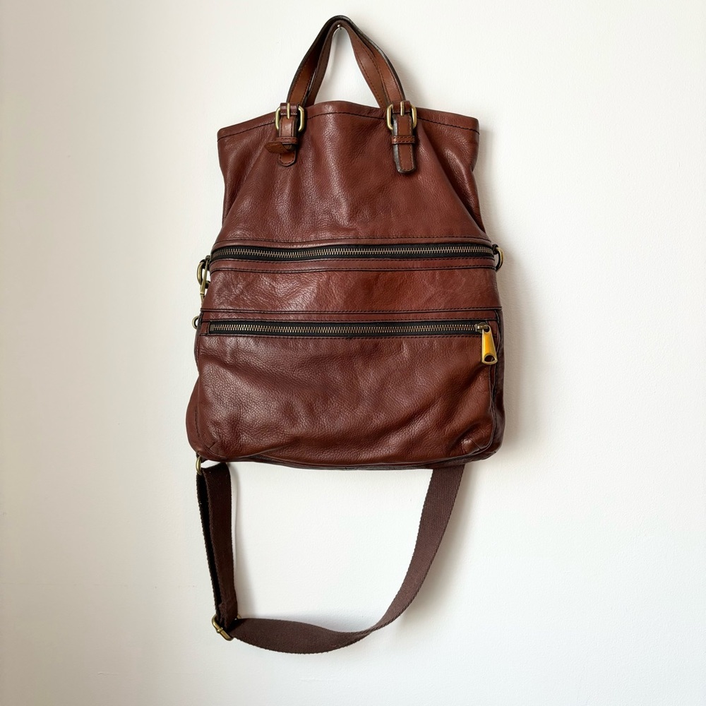 Brown Crossbody Purse // Fossil